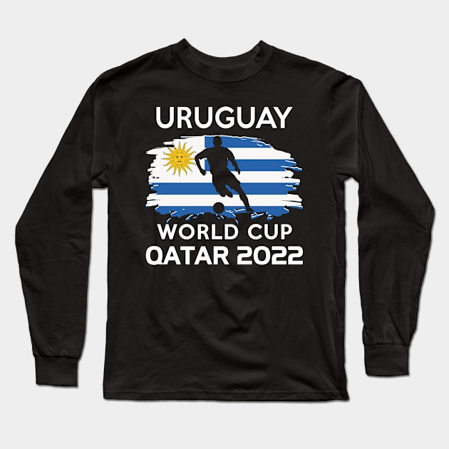 World Cup 2022 Uruguay Team Long Sleeve T-Shirt by adik